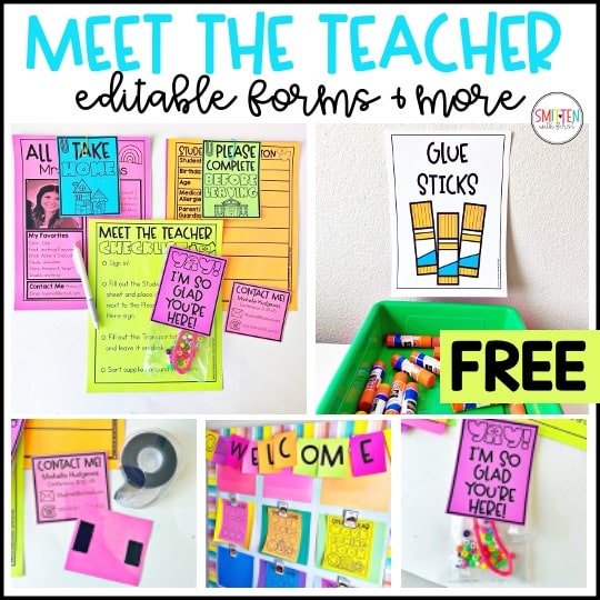 Meet the Teacher Template Ideas