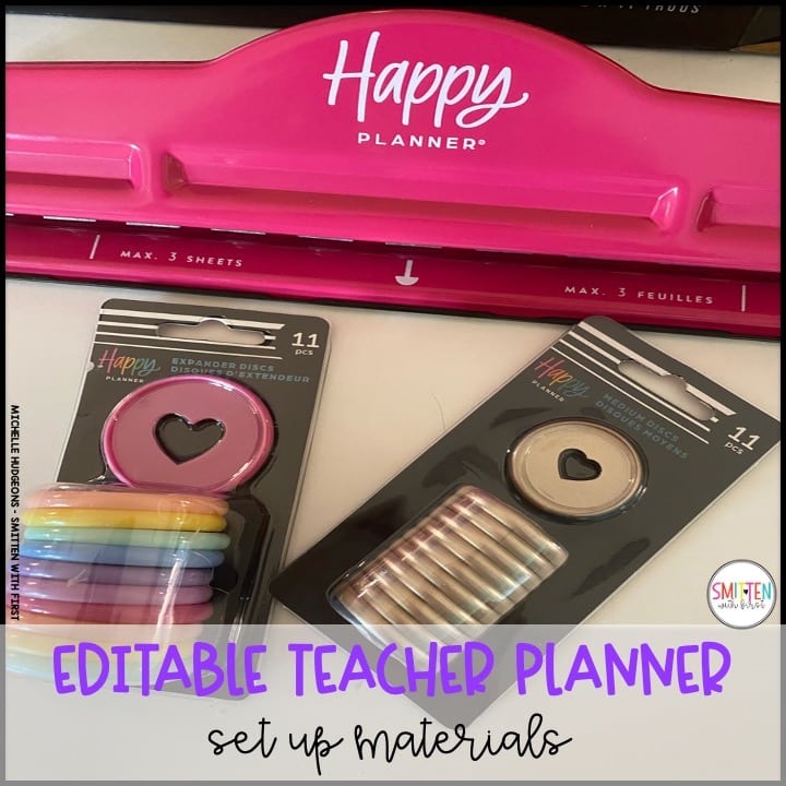 editable teacher planner for elementary teachers