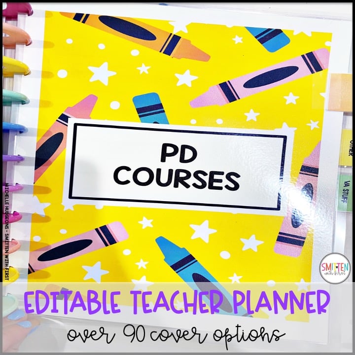 editable teacher planner for elementary teachers