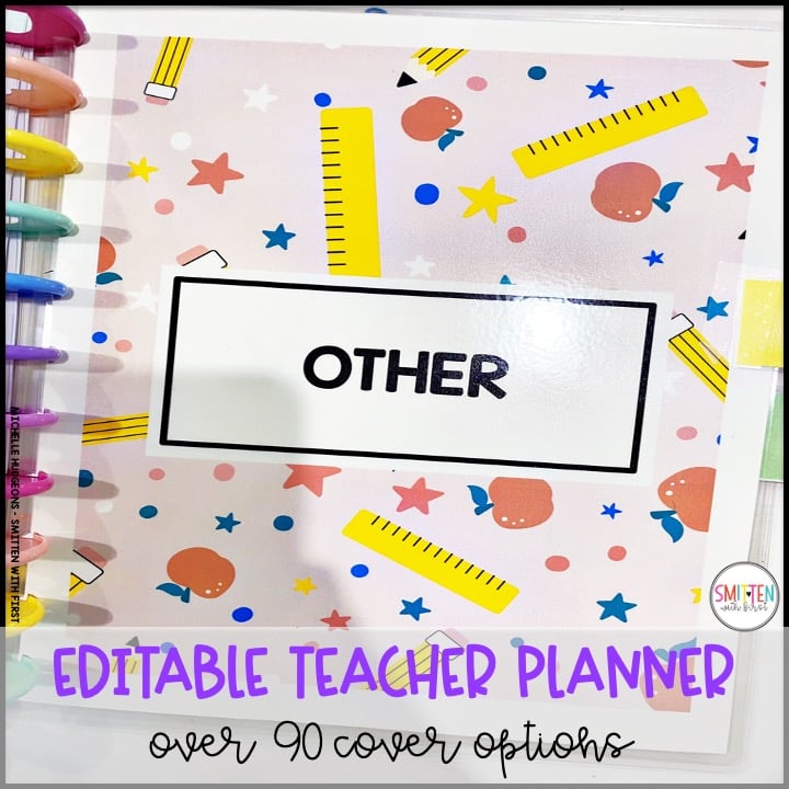 editable teacher planner for elementary teachers