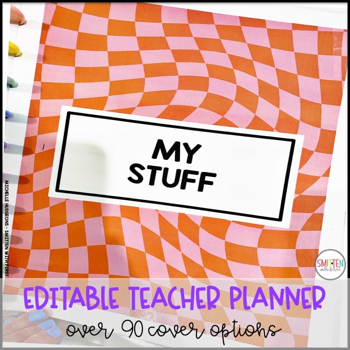 editable teacher planner for elementary teachers