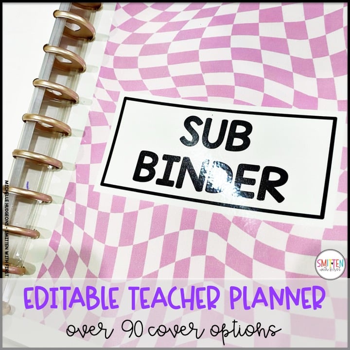 editable teacher planner for elementary teachers