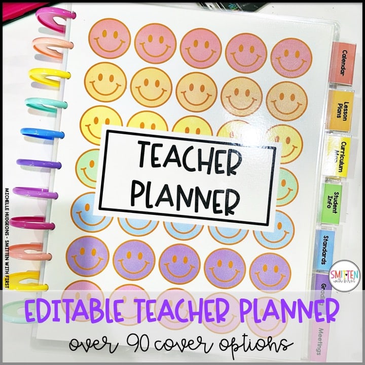 editable teacher planner