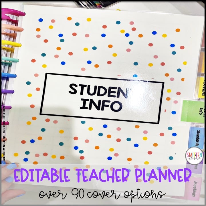 editable teacher planner for elementary teachers