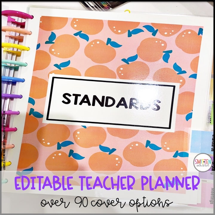 editable teacher planner for elementary teachers