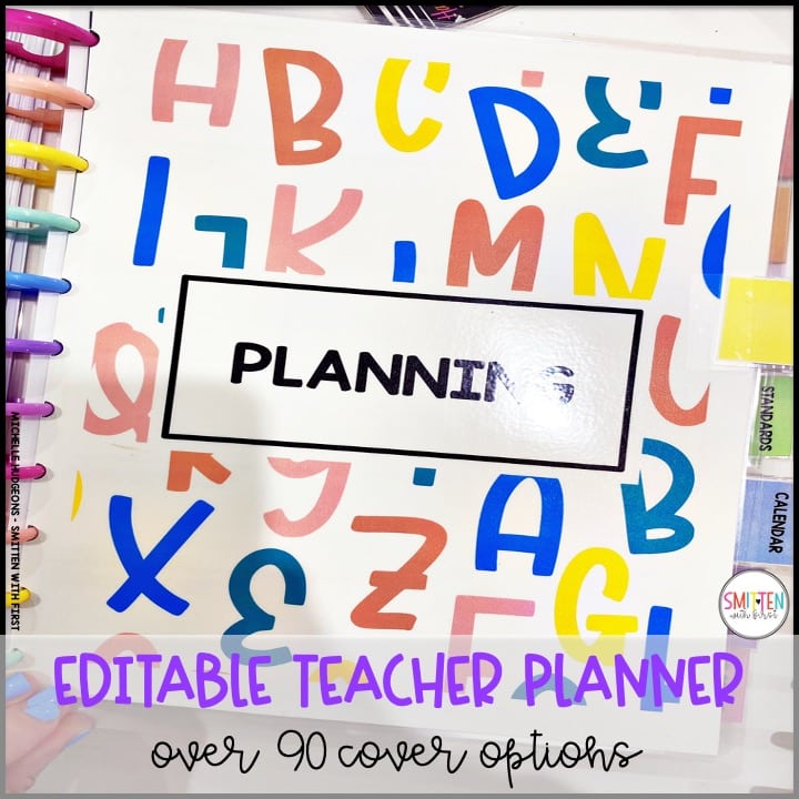 editable teacher planner for elementary teachers