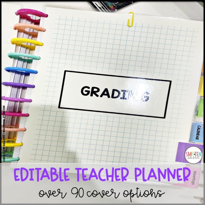 editable teacher planner for elementary teachers