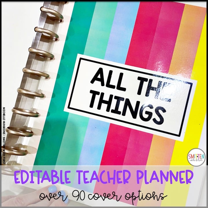 editable teacher planner for elementary teachers