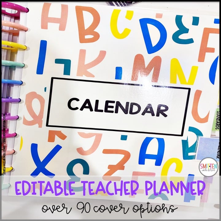 editable teacher planner for elementary teachers