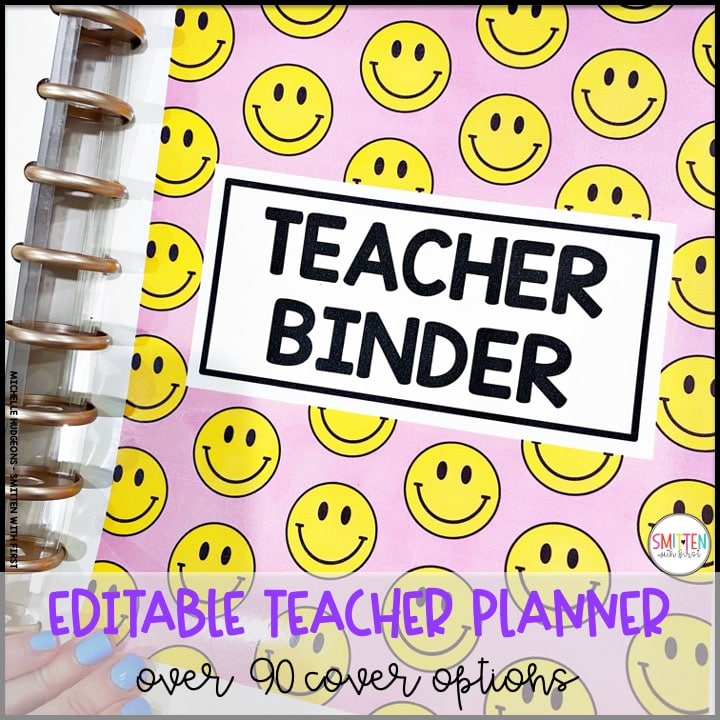 editable teacher planner for elementary teachers