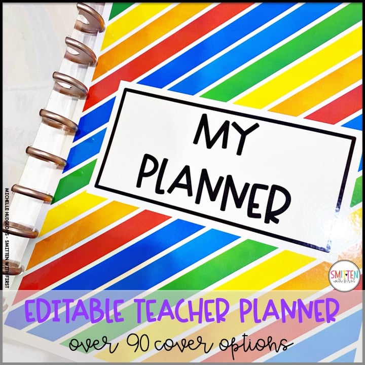 editable teacher planner for elementary teachers