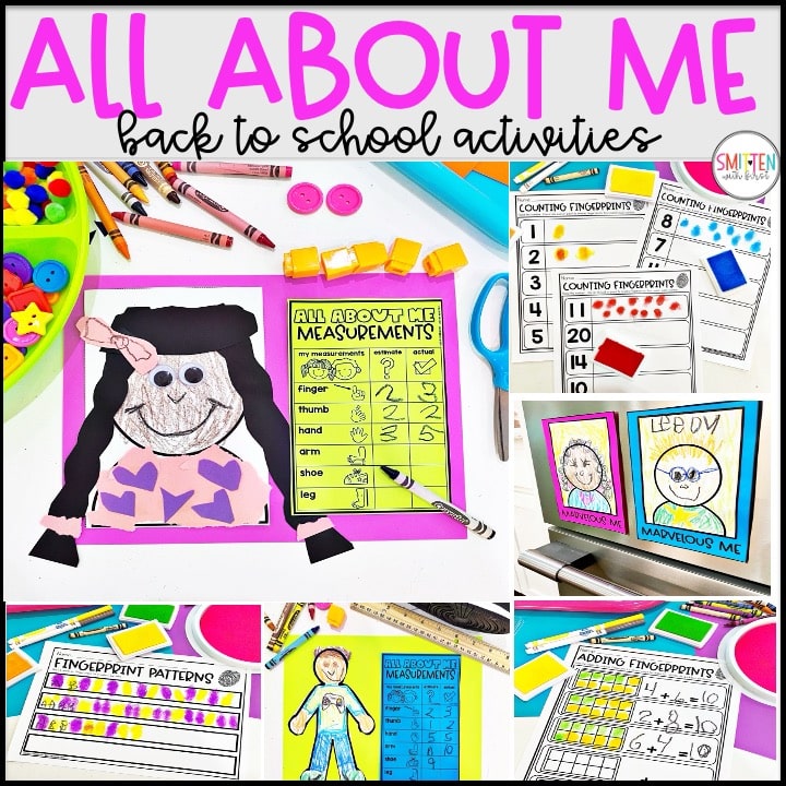 All About Me Activities