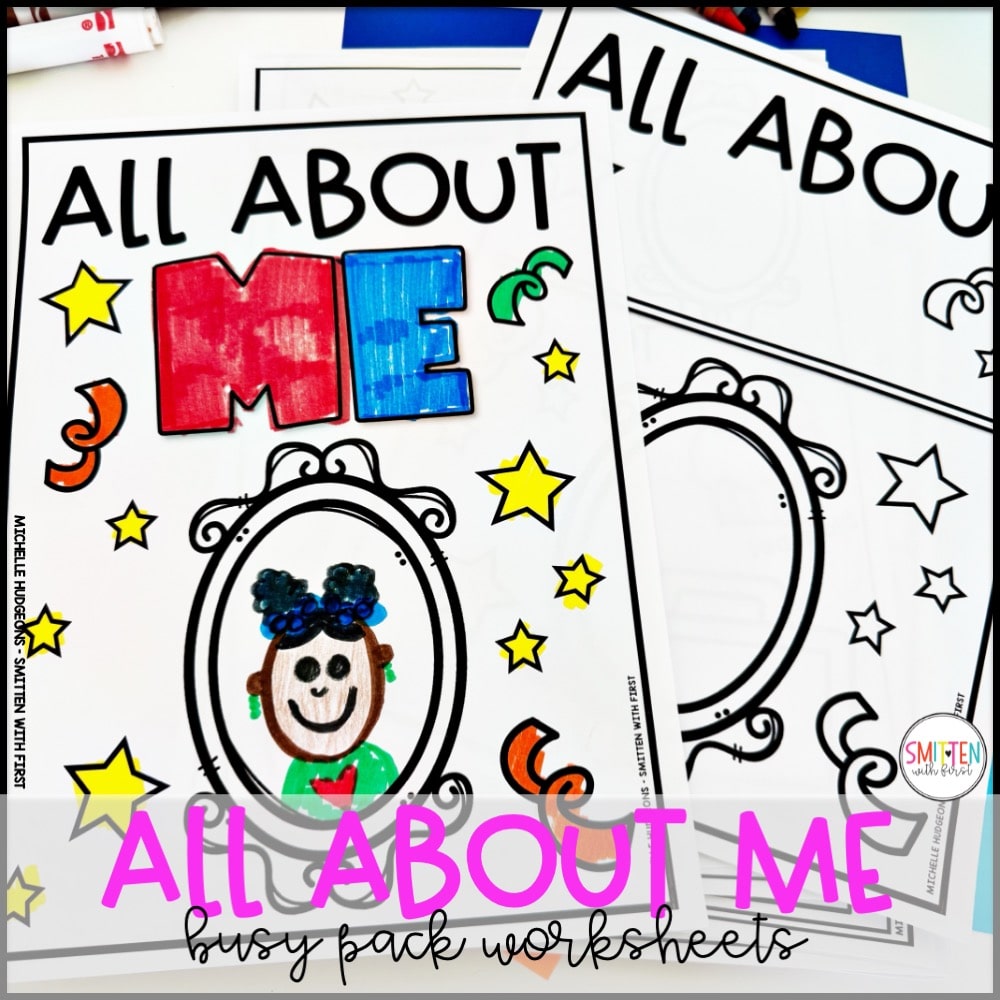 All About Me Activities Worksheets kindergarten 1st grade 2nd grade 3rd grade
