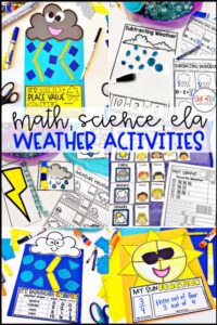 Weather Activities kindergarten 1st grade 2nd grade