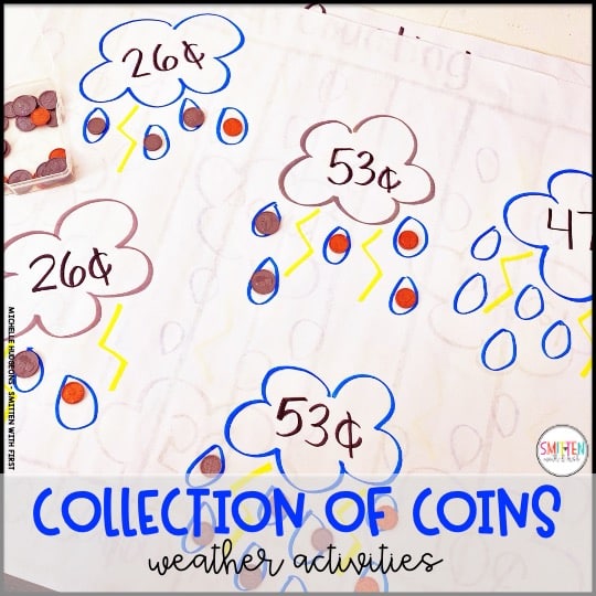 Weather Money Coins activities kindergarten 1st grade 2nd grade