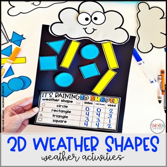 Weather Shapes activities kindergarten 1st grade 2nd grade