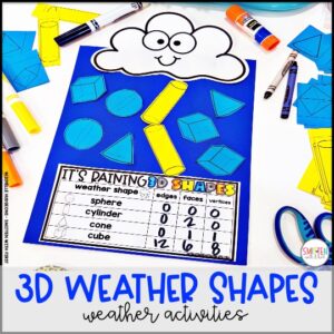Weather Shapes activities kindergarten 1st grade 2nd grade