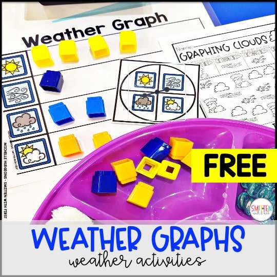 Weather Graphs worksheets kindergarten 1st grade 2nd grade