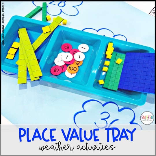 Weather Place Value activities kindergarten 1st grade 2nd grade