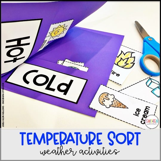 Weather temperature activities kindergarten 1st grade 2nd grade