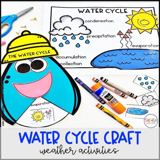 Weather water cycle activities kindergarten 1st grade 2nd grade