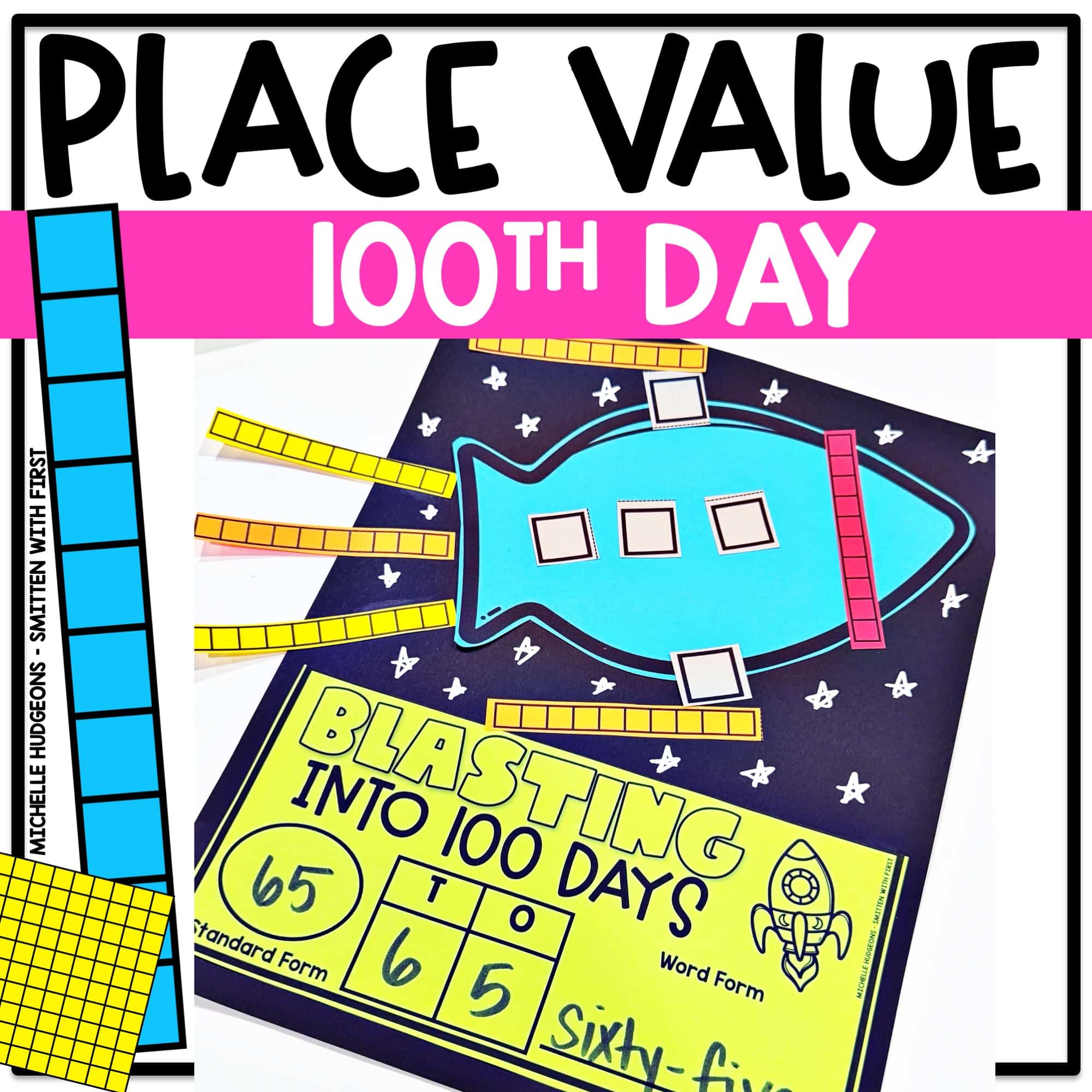 100th Day Place Value Activity Craft