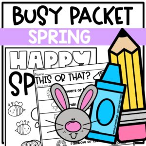 Spring Early Finisher Activities for Kindergarten, 1st Grade, 2nd Grade, and 3rd Grade