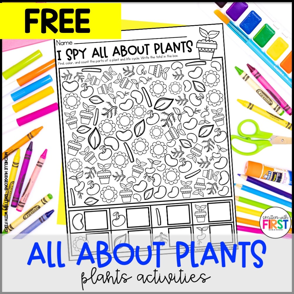 Free Plants Activities and Centers Worksheets for First Grade Kindergarten 2nd Grade