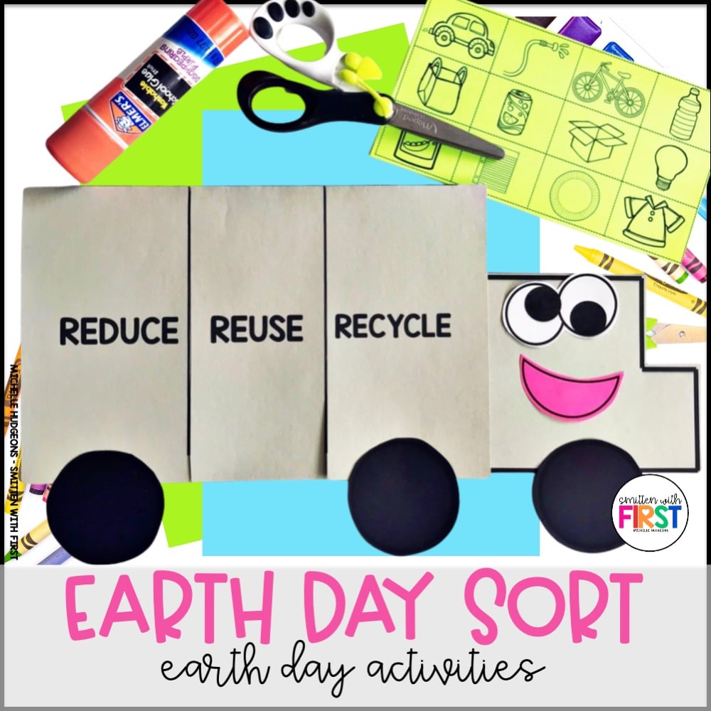 Earth Day Activities for Kids Bulletin Board Craft Sort Kindergarten 1st Grade 2nd Grade