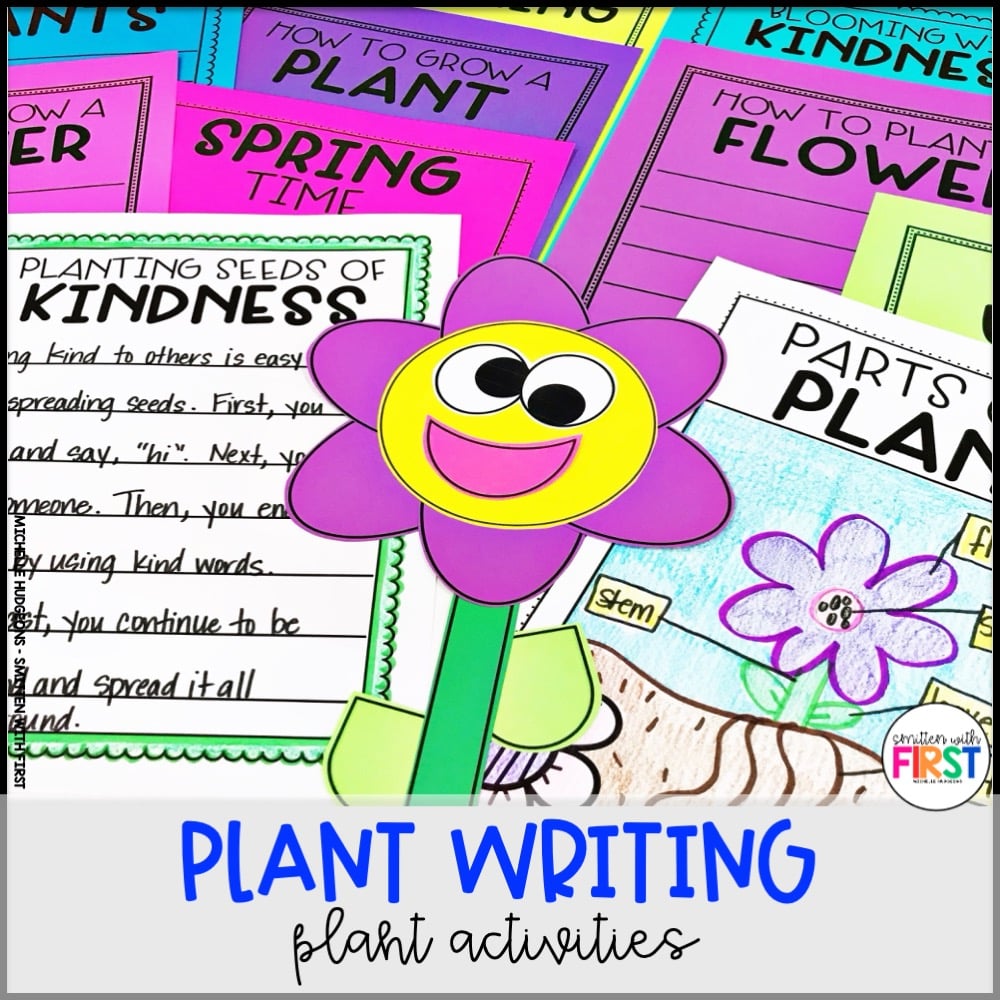 Plants Writing Activities and Centers for First Grade Kindergarten 2nd Grade