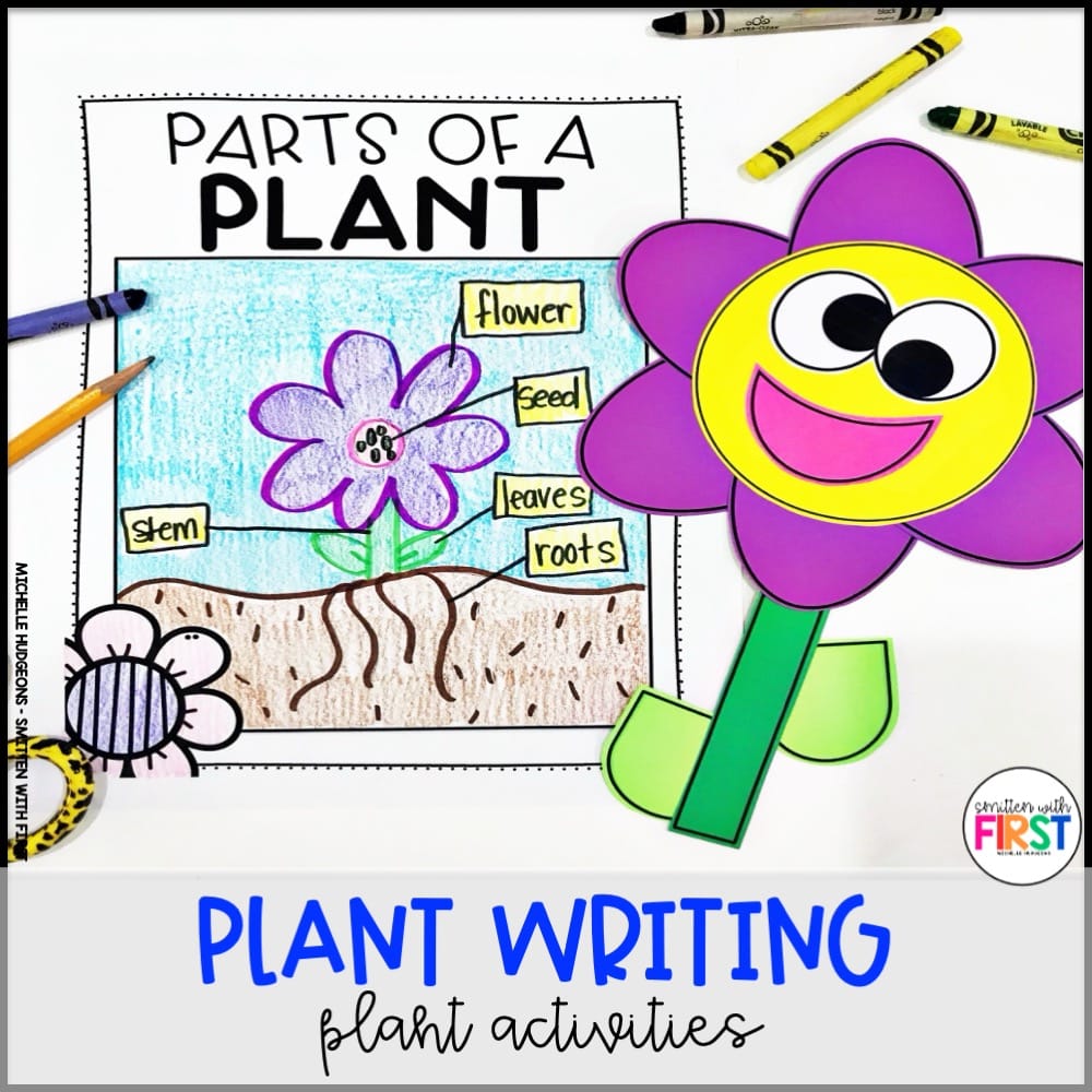 Plants Writing Activities and Centers for First Grade Kindergarten 2nd Grade