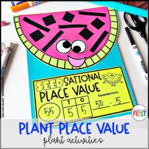 Plants Math Activities and Centers for First Grade Kindergarten 2nd Grade