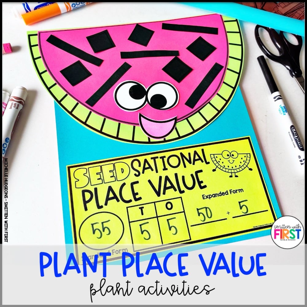 Plants Math Activities and Centers for First Grade Kindergarten 2nd Grade