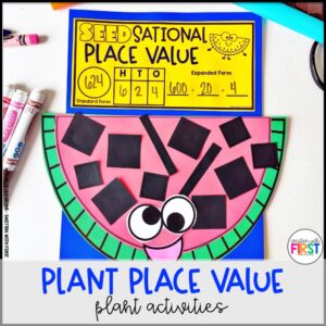 Plants Math Activities and Centers for First Grade Kindergarten 2nd Grade