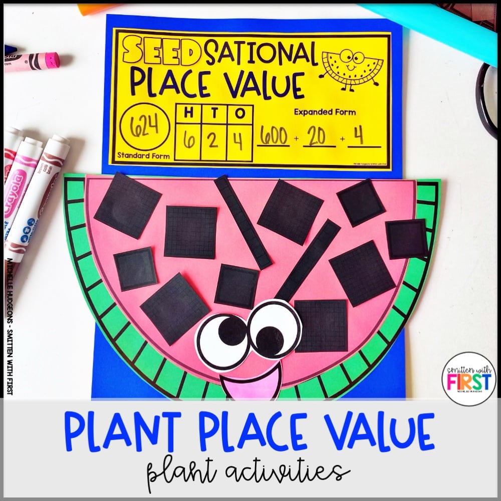 Plants Math Activities and Centers for First Grade Kindergarten 2nd Grade