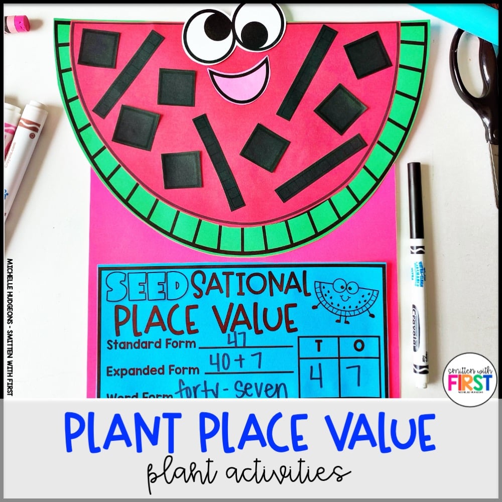 Plants Math Activities and Centers for First Grade Kindergarten 2nd Grade