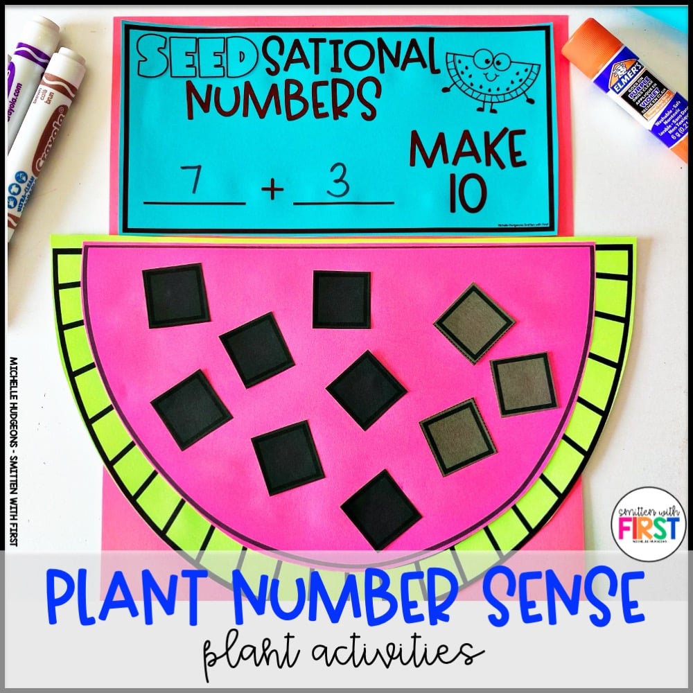 Plants Math Activities and Centers for First Grade Kindergarten 2nd Grade